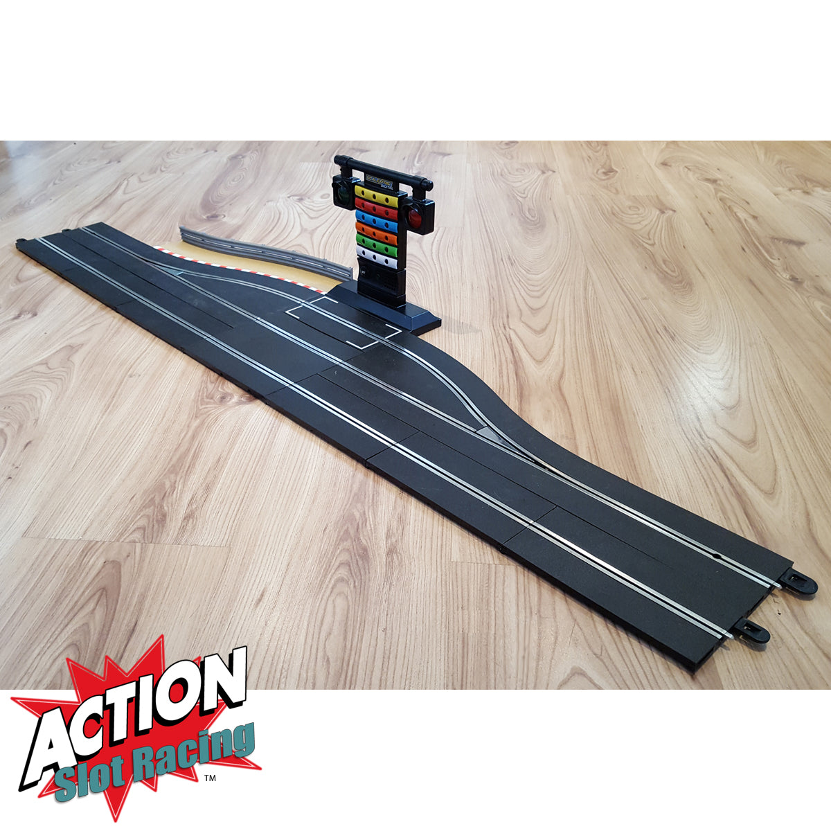 Scalextric pit store lane track