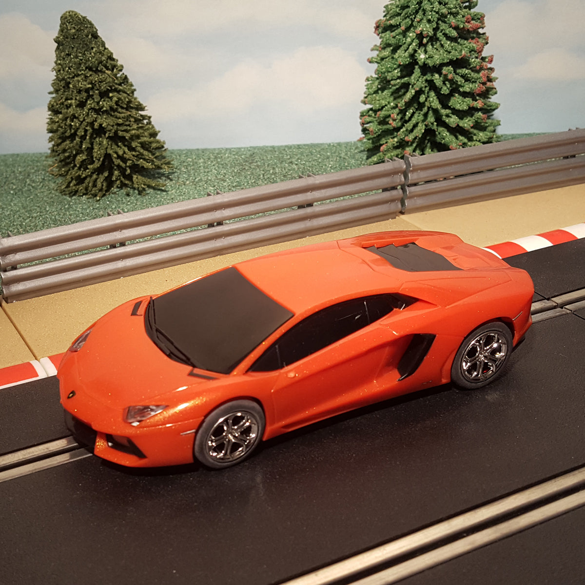 Scalextric 1 32 Car C3460 Orange Lamborghini Aventador M Action Slot Racing