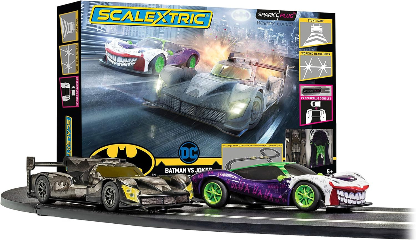 Scalextric Sport 1:32 Track Set Layout - C1415 Spark Plug - Batman vs Joker