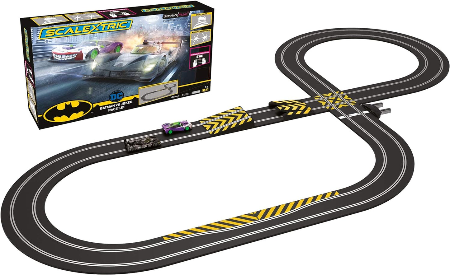 Scalextric Sport 1:32 Track Set Layout - C1415 Spark Plug - Batman vs Joker