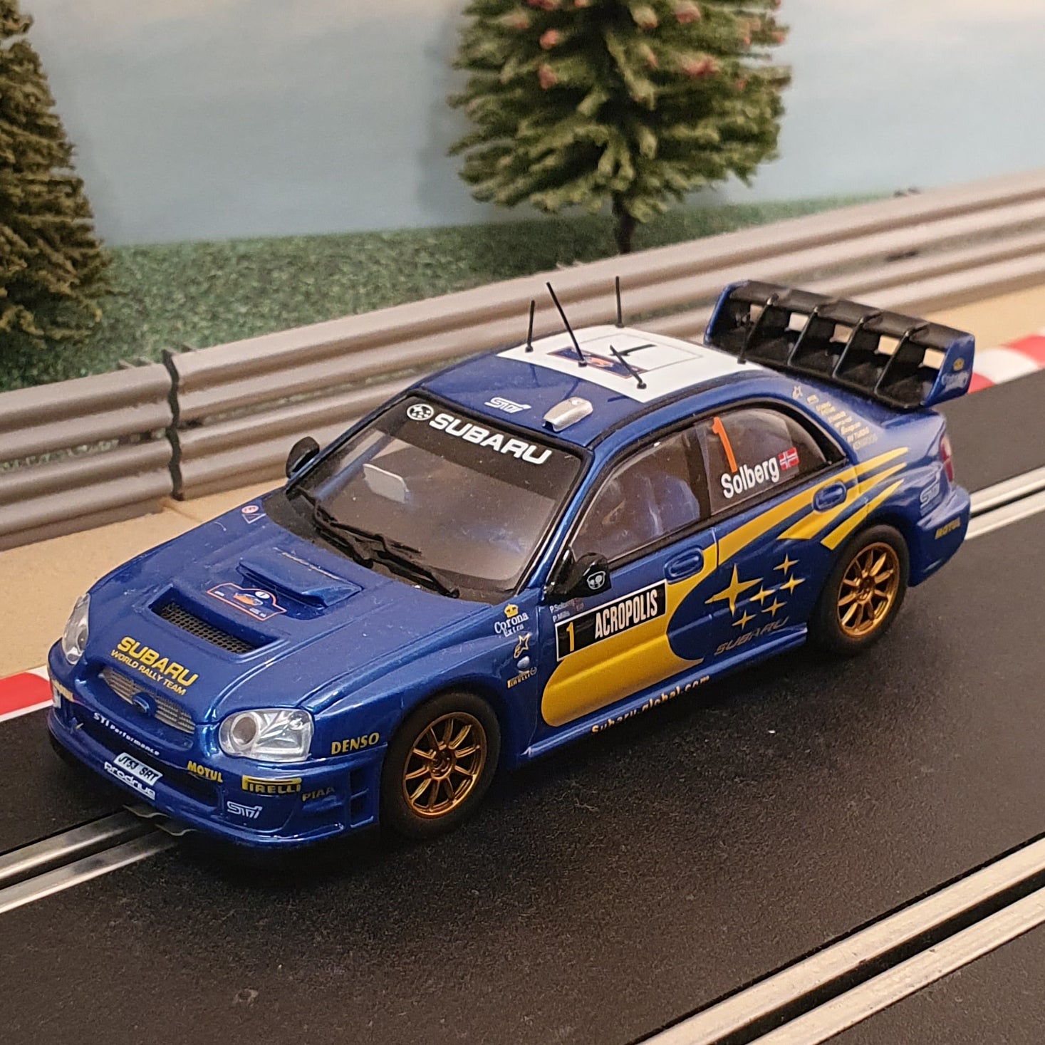 AutoArt 1:32 Slot Car - 4WD WRC Subaru Impreza Solberg *LIGHTS* #1