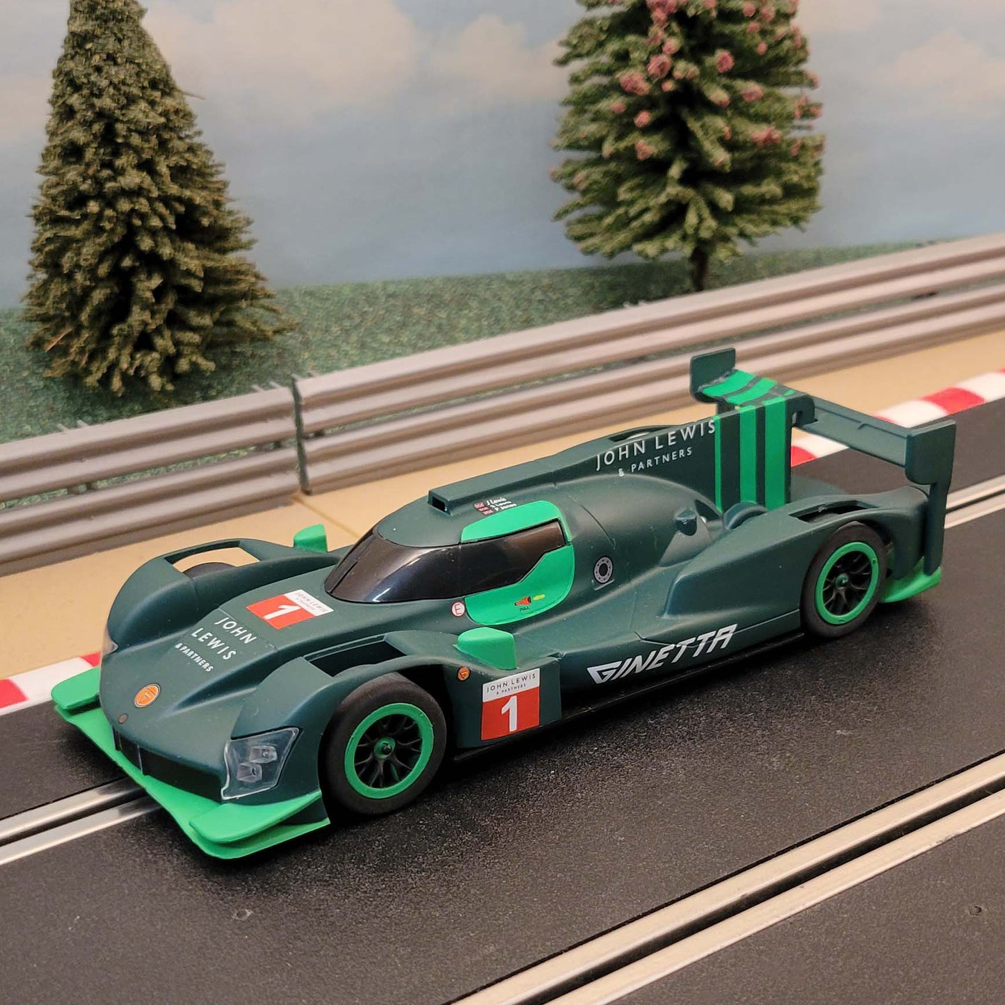 Scalextric 1:32 Car - Ginetta G60 LMP1 Le Mans John Lewis #1