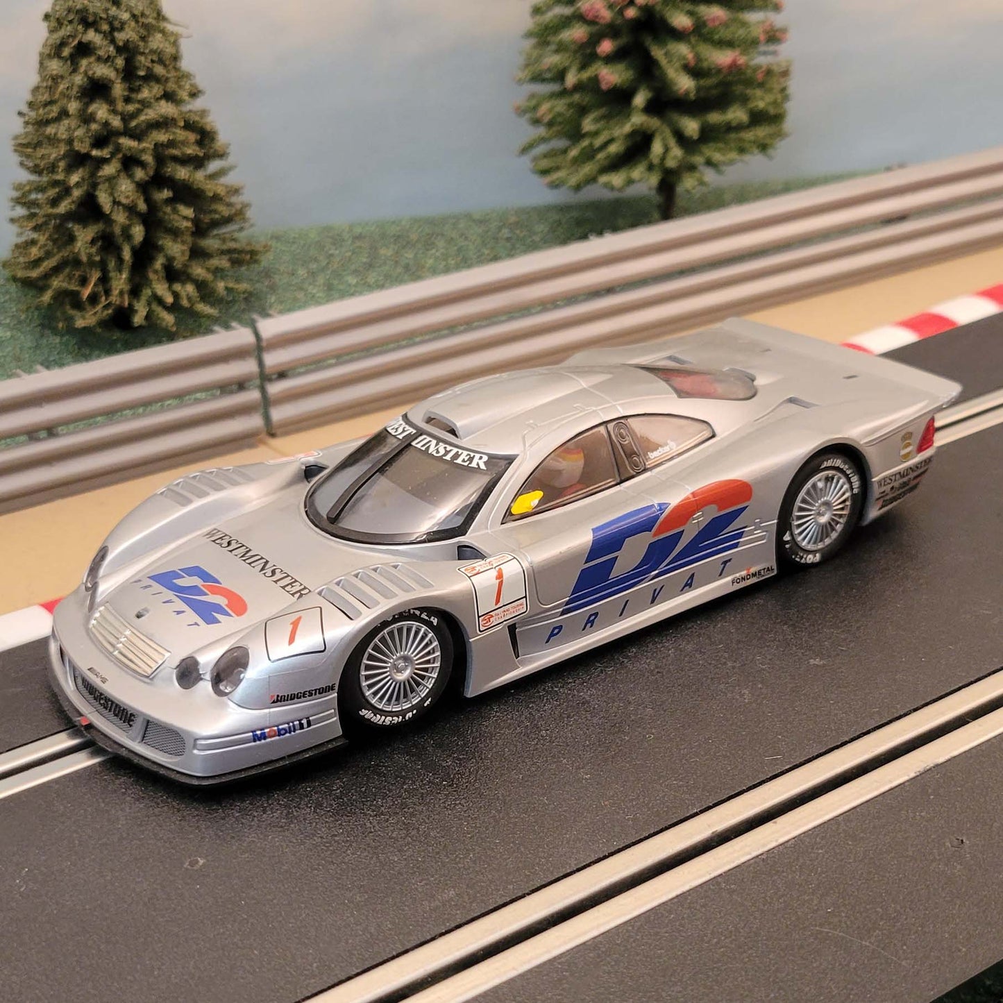 Coche Scalextric 1:32 - C2081 Mercedes CLK Le Mans #1 #J