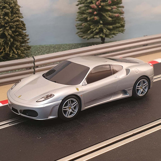 Scalextric 1:32 Car - C2874 Grey / Silver Ferrari F430 #Q
