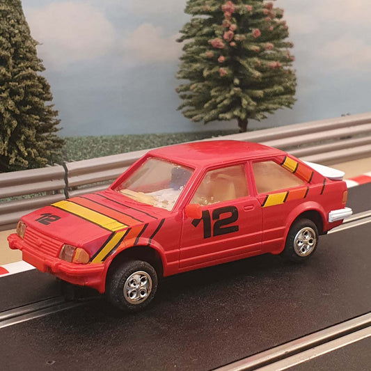Scalextric 1:32 Car - Red Ford Escort XR3i Rally #12