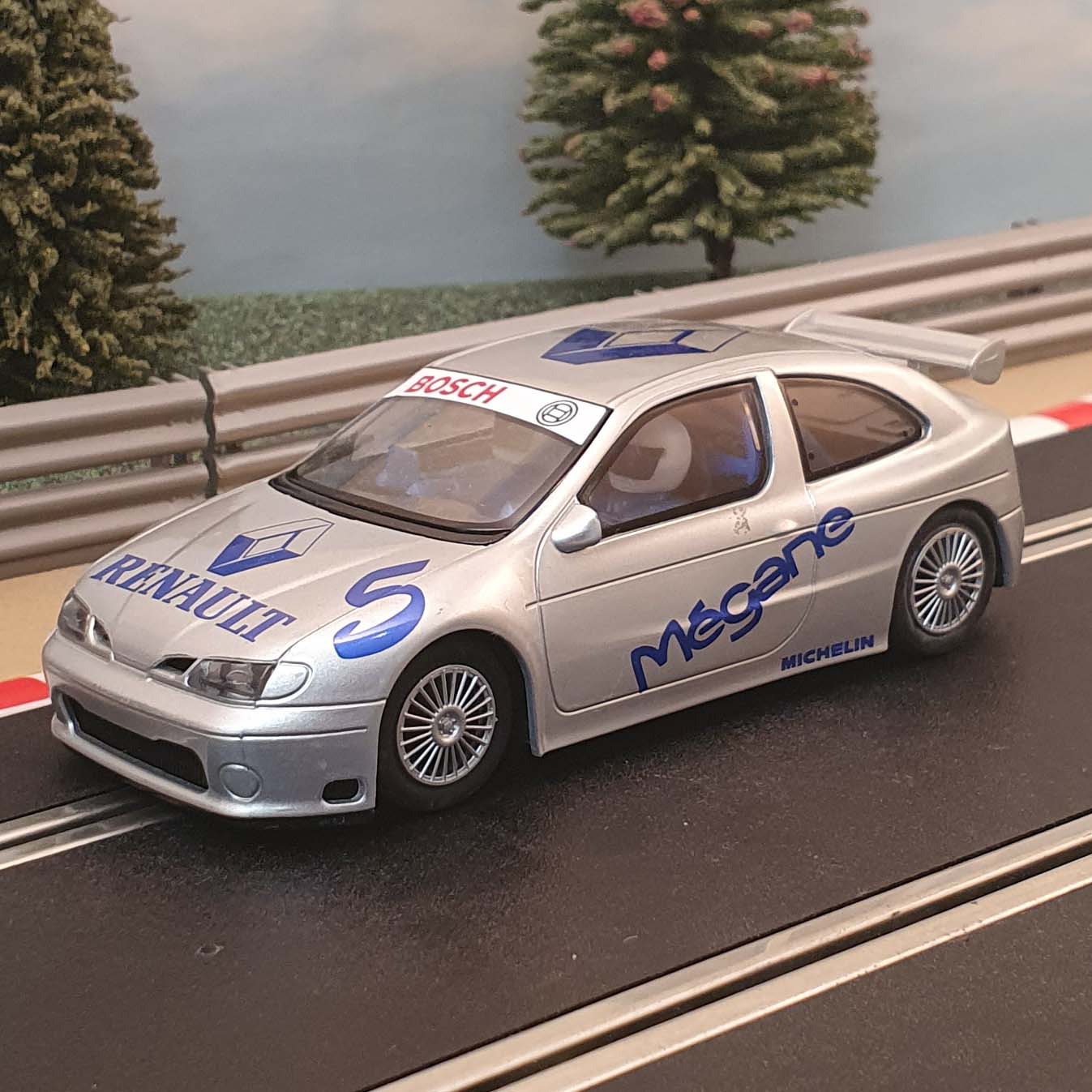 Scalextric 1:32 Car - Silver / Grey Renault Mégane WRC Bosch