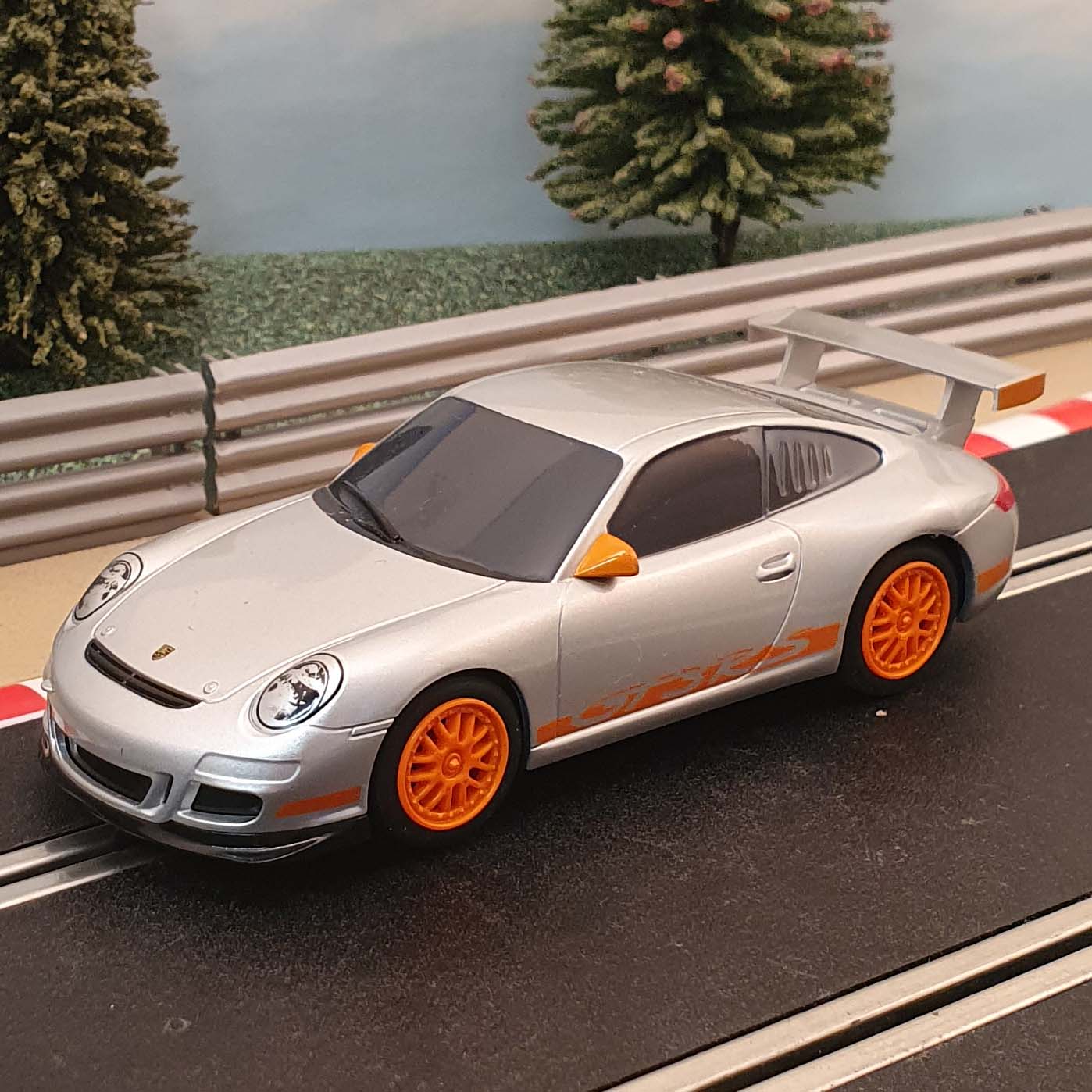 Scalextric 1:32 Car - C3021 Silver Porsche 997 GT3RS #J