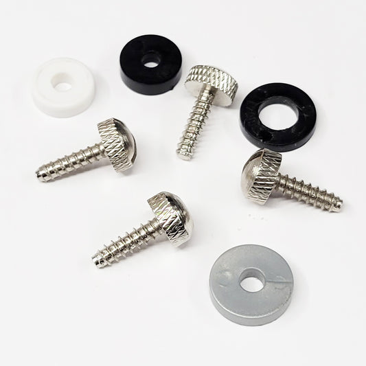 Scalextric 4 Pack Base Screws - Hold Cars In Crystal Cases - Round + Washers