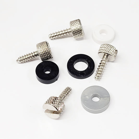 Scalextric 4 Pack Base Screws - Hold Cars In Crystal Cases - Flat + Washers