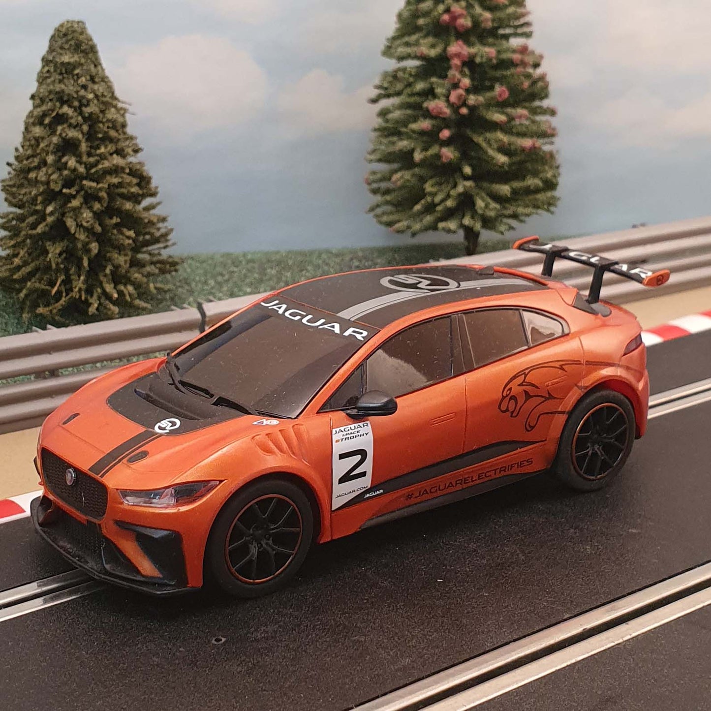 Scalextric 1:32 Car - C1401 Jaguar I-Pace ORANGE #2 #Z