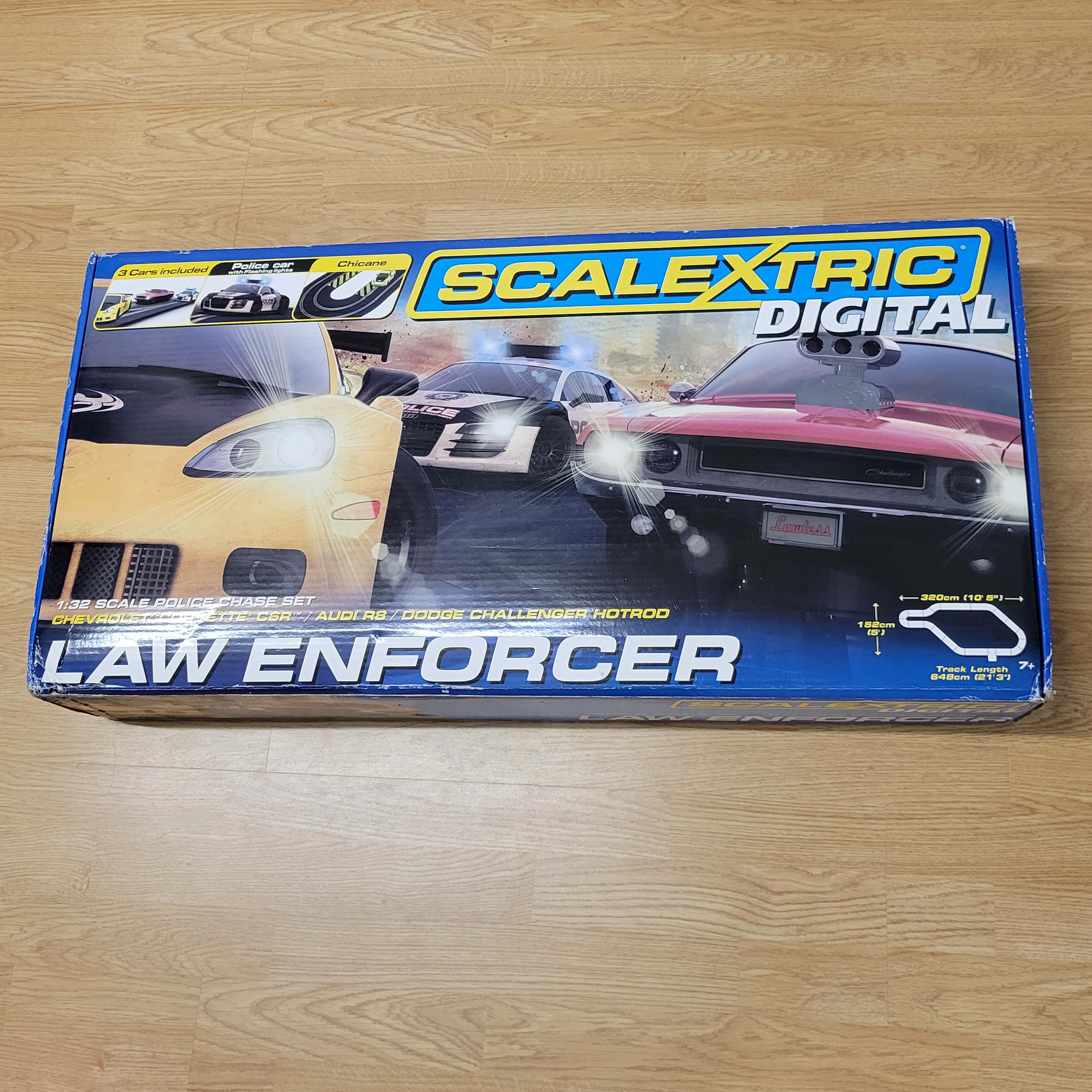 Scalextric 1 32 Digital Law Enforcer Set C1310 NEW IN BOX Action Slot Racing