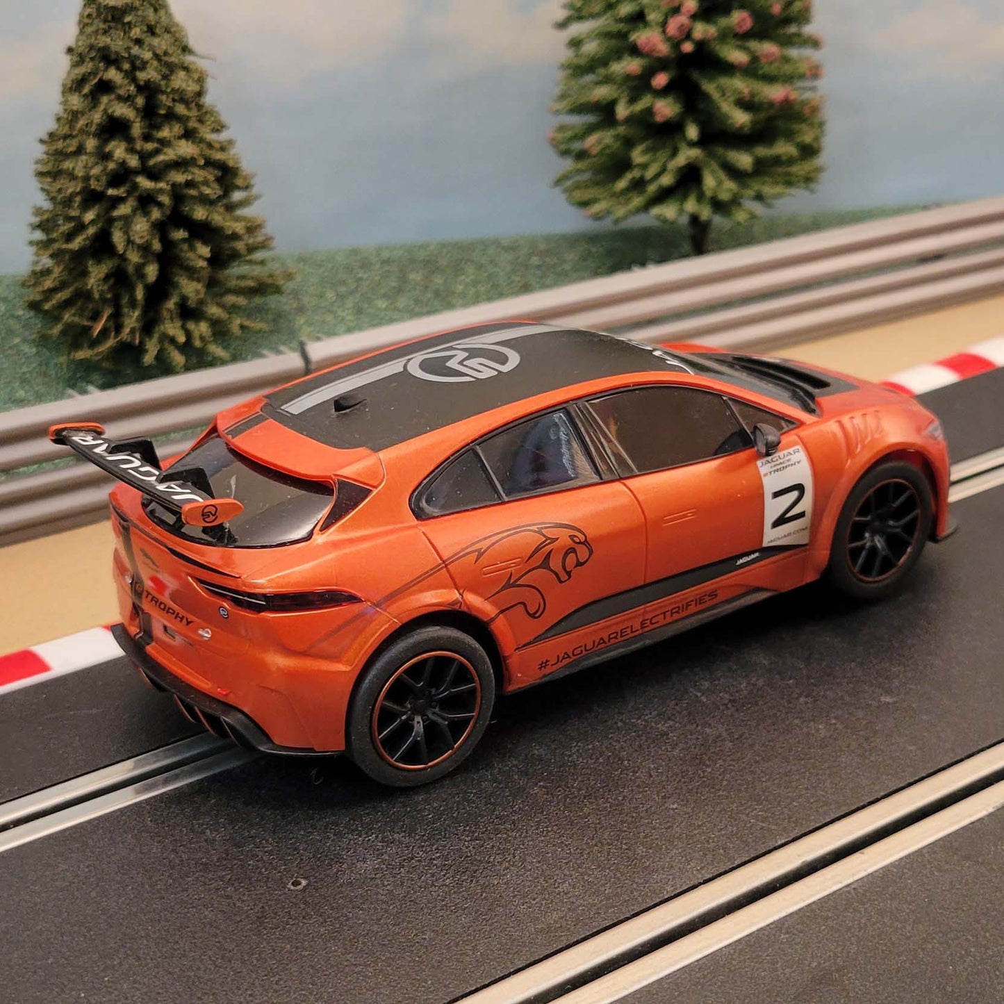 Scalextric 1:32 Car - C1401 Jaguar I-Pace ORANGE #2 #Z