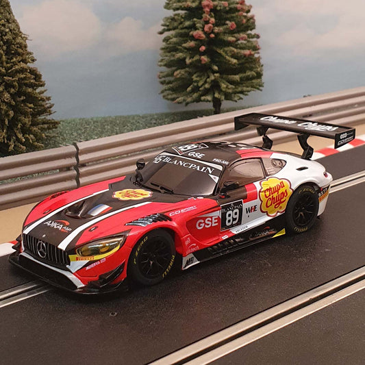 Scalextric 1:32 Car - Mercedes AMG GT3 Chupa Chups *LIGHTS* #89 #K