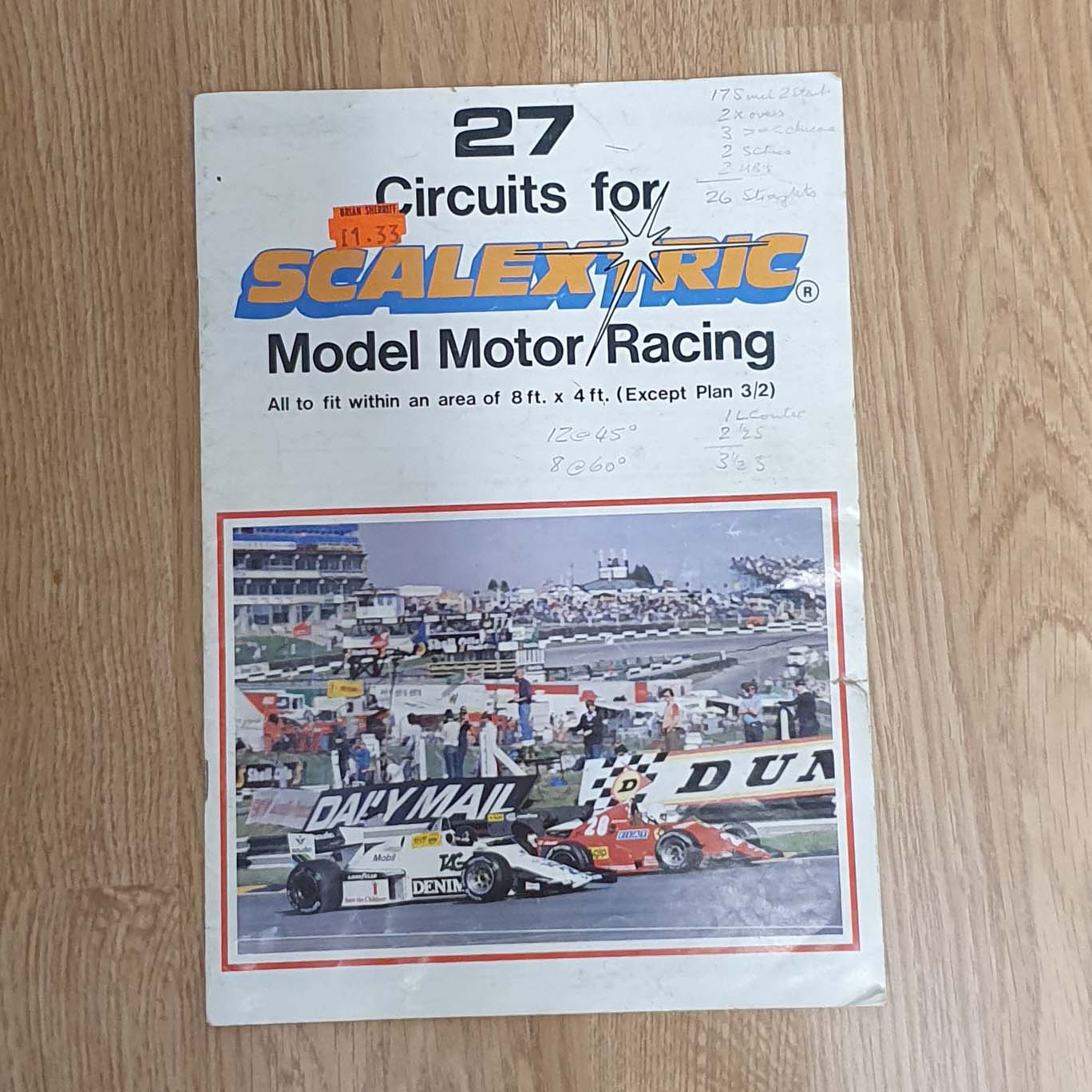 Revista Catálogo Scalextric - C500 1989 27 Circuitos - Planos de trazado de pista #A