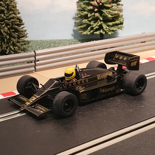 Scalextric 1:32 Car - C4234 Black Lotus 97T Portuguese GP 1985 F1 Senna #12 #M