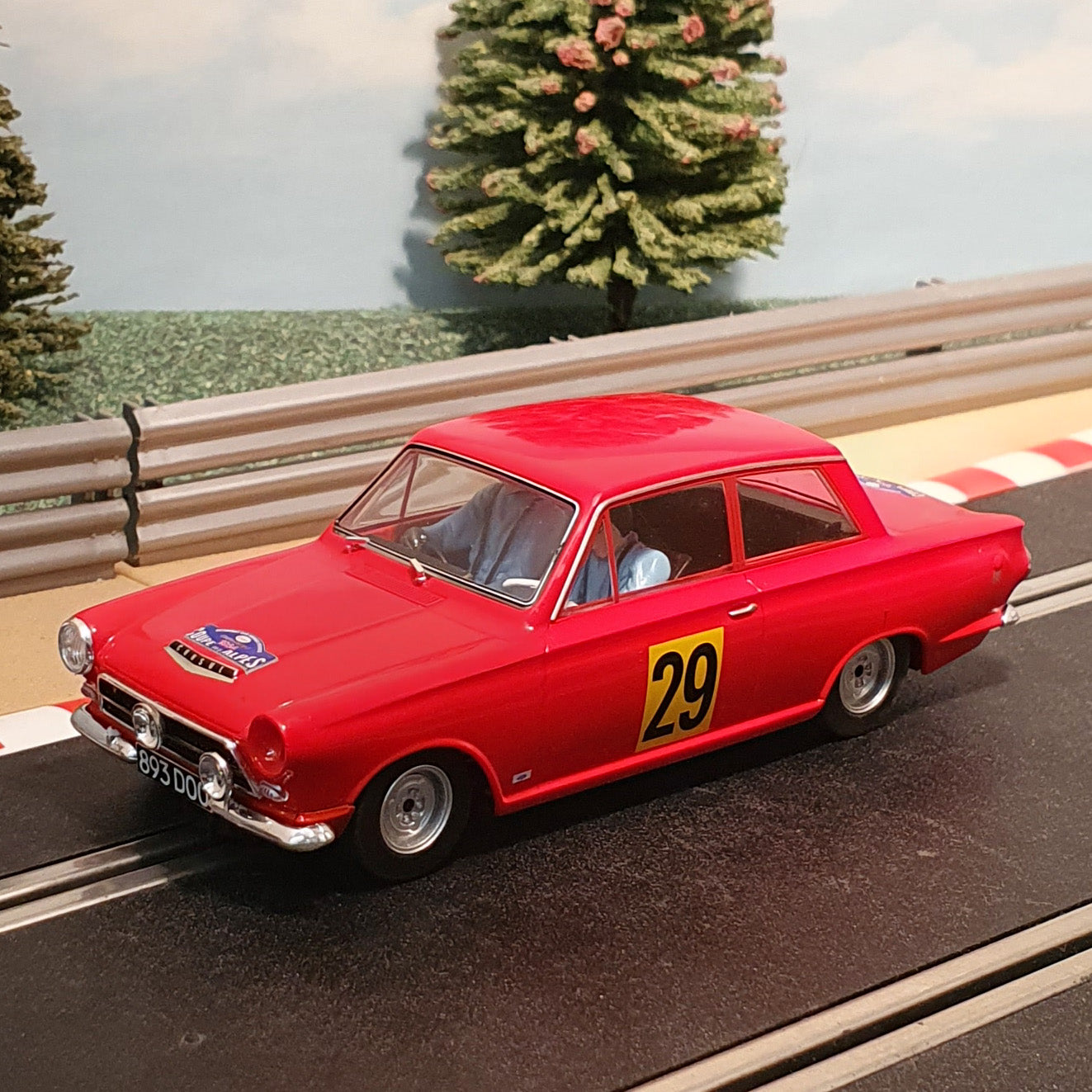 Scalextric 1:32 Car - C3023 Ford Lotus Cortina 1964 Coupes des Alpes*LIGHTS*#29