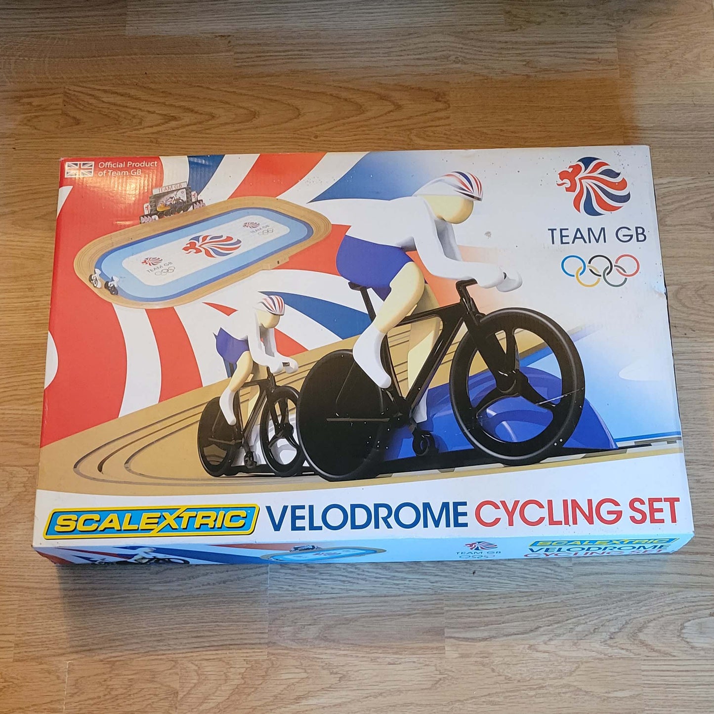 Micro Scalextric 1:64 Team GB Velodrome Cycling Set G1072 *Complete & Excellent*