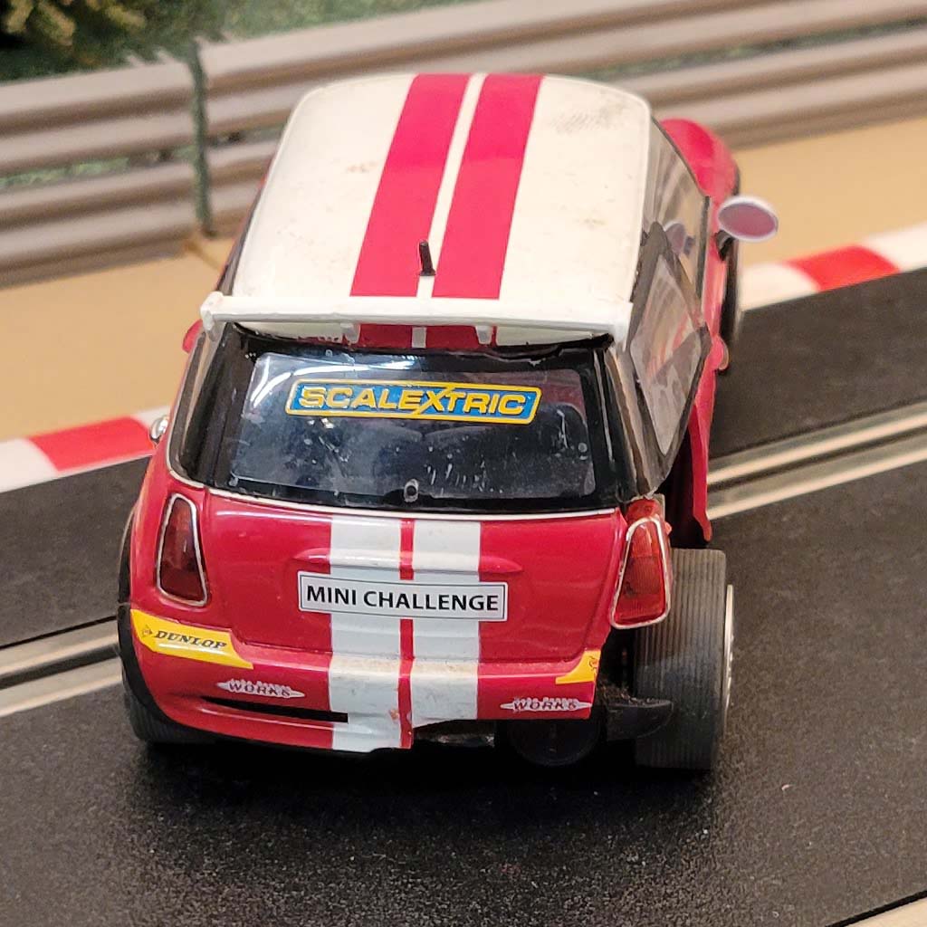 Scalextric 1:32  Car - C3019 Red Mini Cooper Challenge *LIGHTS* #J