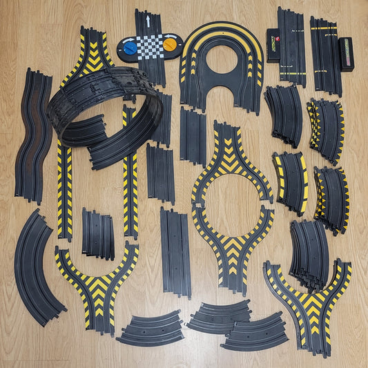 Micro Scalextric 1:64 Track - Expansion Bundle - Hairpin Lap Counter Loop etc