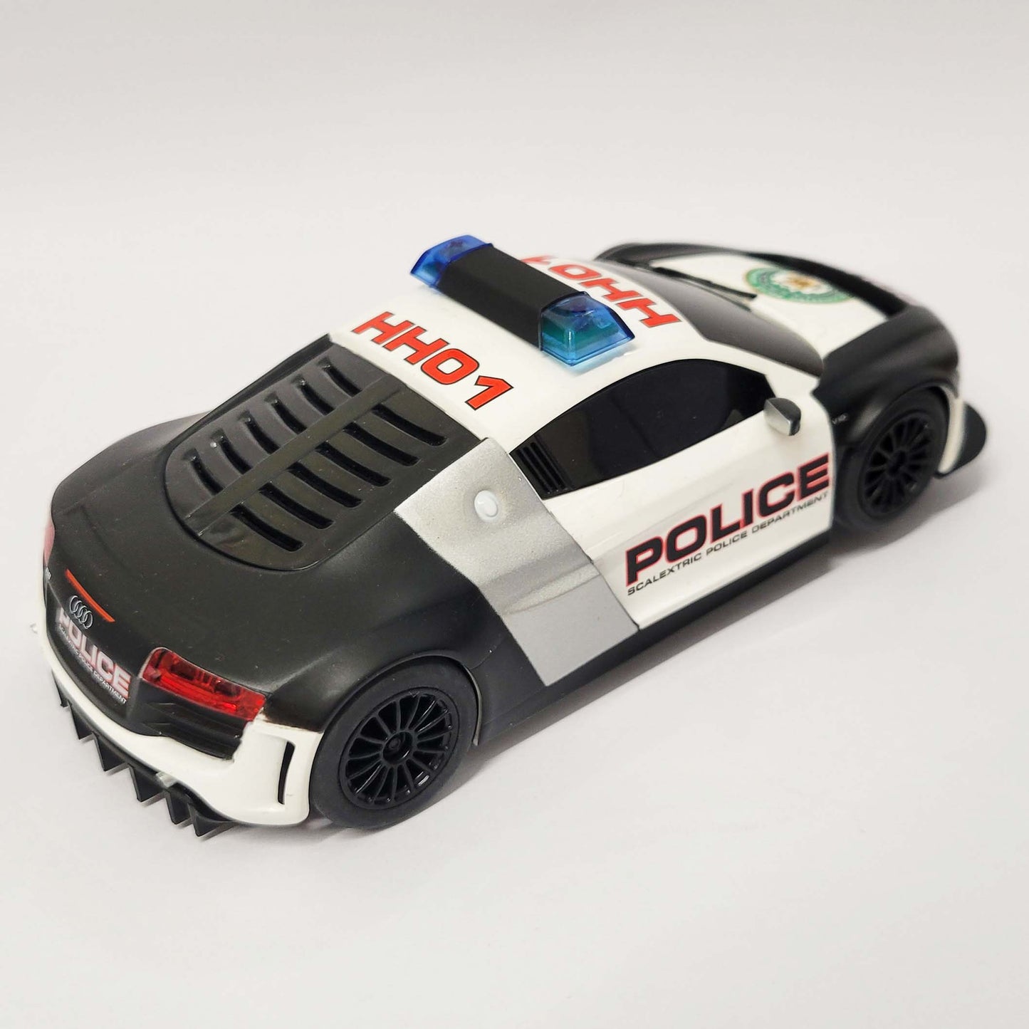 Scalextric 1:32 Car - C3457 Audi R8 GT3 Police Car *LIGHTS & SIREN* NEW