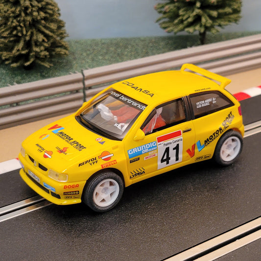 SCX Runs On Scalextric 1:32 Car - Yellow Ibiza Kit-Car Rally #41