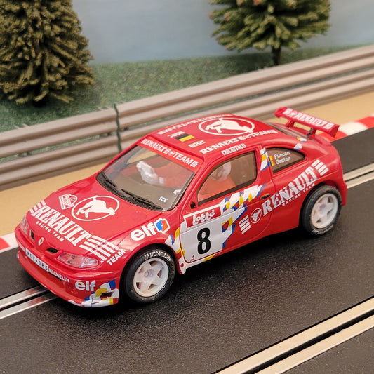 SCX Runs On Scalextric 1:32 Car - Red Renault Maxi Megane Rally #8