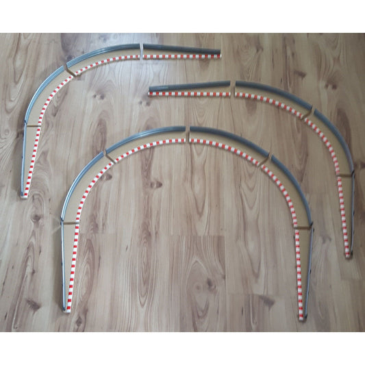 Scalextric Classic 1:32 Borders Barriers L7989 8 Standard Curves 6 Lead In #A