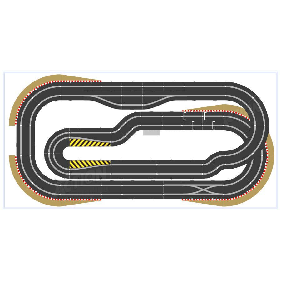 Scalextric Sport 1:32 Juego de pistas - Diseño con puente - Digital #AS9 