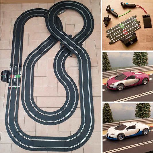 Scalextric Sport 1:32 Track Set Layout With  Bugatti Veyron Cars ARC Air #AS9