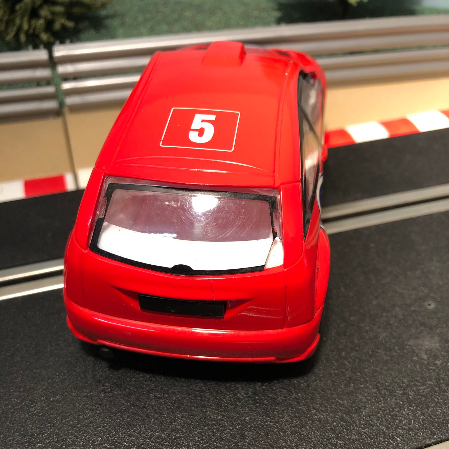 Scalextric 1:32 Car - Red Ford Focus Rally WRC 'FORD Logo' #5 #J