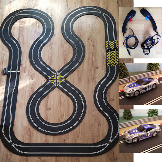 Scalextric Sport 1:32 Track Set - Large Layout With GT Lightning Cars #RA