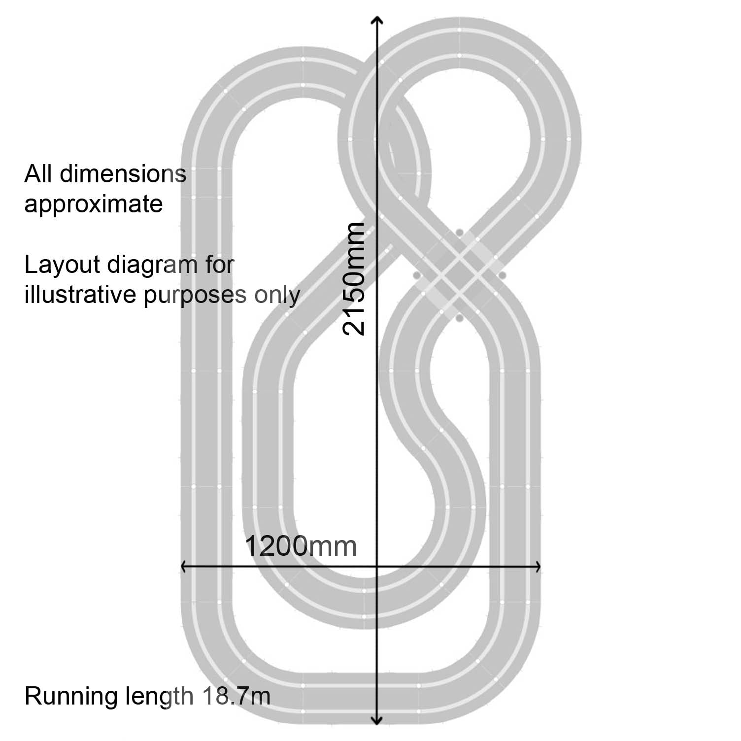 Scalextric cheap track width