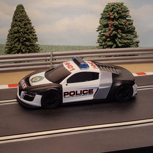 Coche Scalextric 1:32 - C3457 Audi R8 GT3 Coche de policía *LUCES* #R