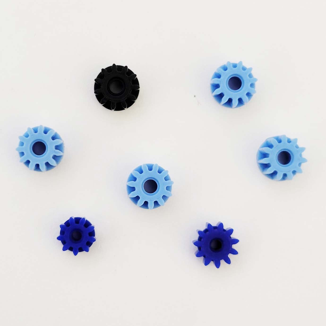 Scalextric W8200 C8403 Blue & Black Pinion Gears #Lot B