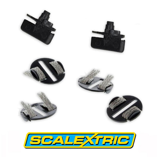 Scalextric Sport C8329 - 2 Guide Blades & 4 Braid Plates #E