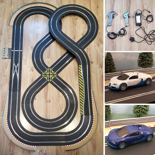 Scalextric Sport 1:32 Conjunto de diseño en forma de ocho con Veyron Cars DIGITAL 