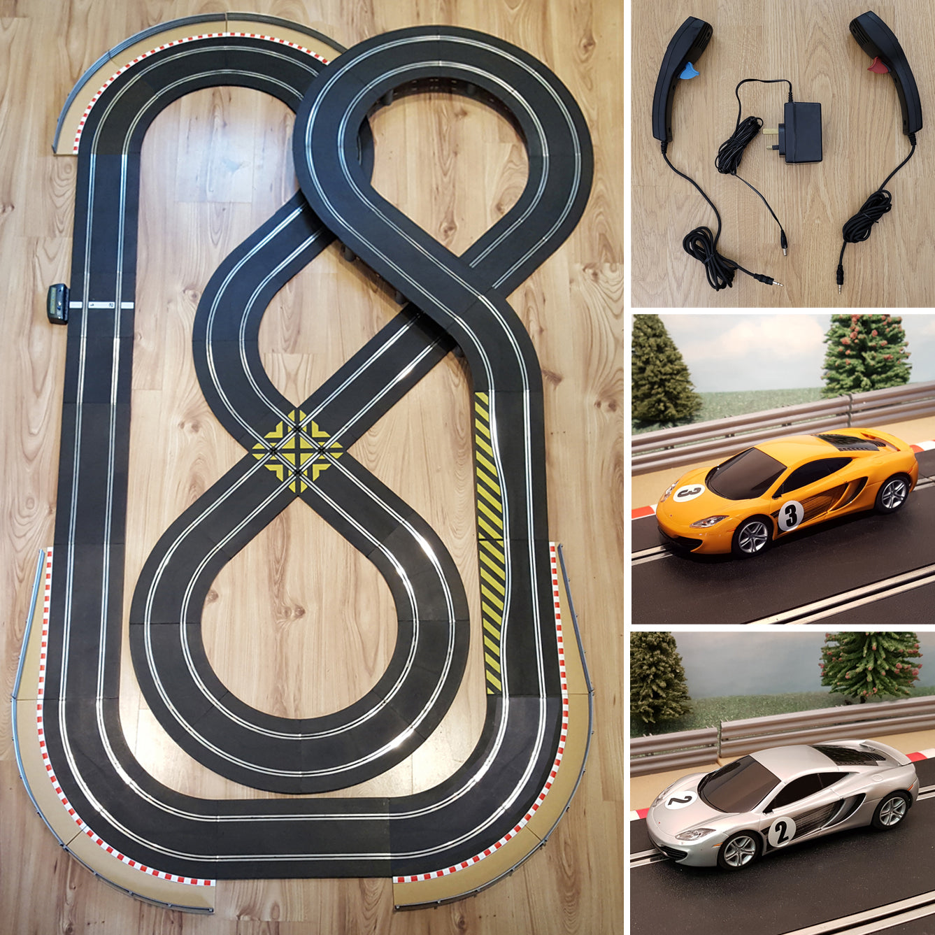 Scalextric Sport 1:32 Conjunto de diseño en forma de ocho con coches McLaren 