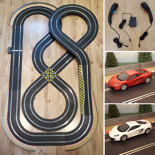 Scalextric Sport 1:32 Conjunto de diseño en forma de ocho con coches McLaren 