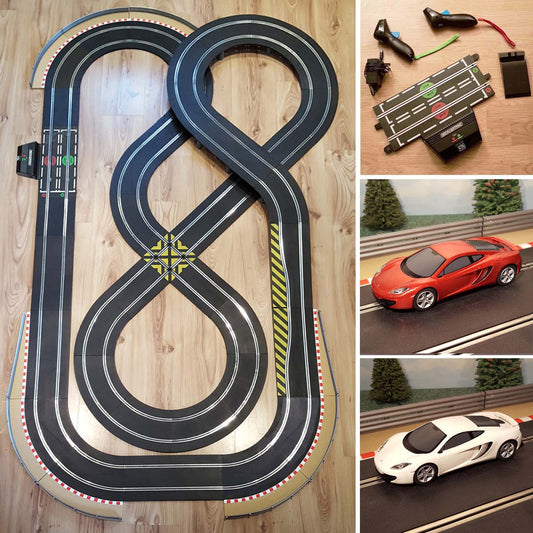 Scalextric Sport 1:32 Set - Double Figure-Of-Eight Layout & McLaren Cars ARC Air