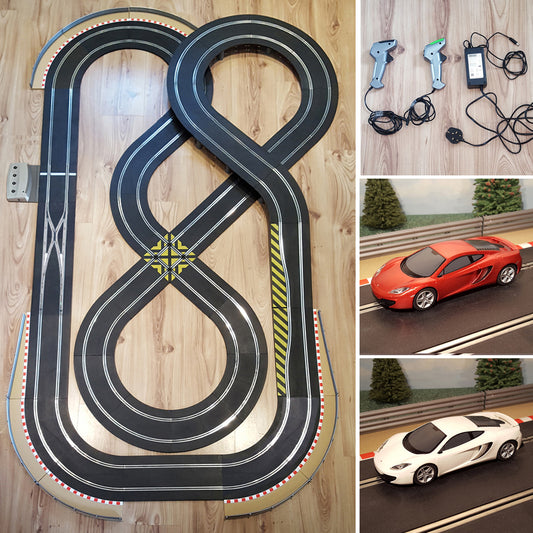 Scalextric Sport 1:32 Conjunto de diseño en forma de ocho con McLaren Cars DIGITAL 