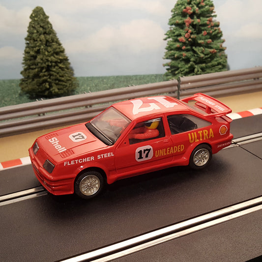 Scalextric 1:32 Slot Car - Ford Sierra Cosworth Fletcher Acero #17 *LUCES* #M