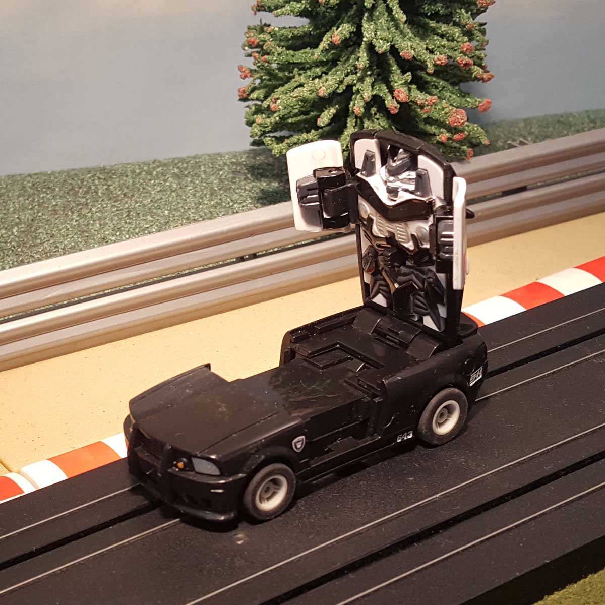 Micro Scalextric 1:64 Car - Transformers Barricade Police