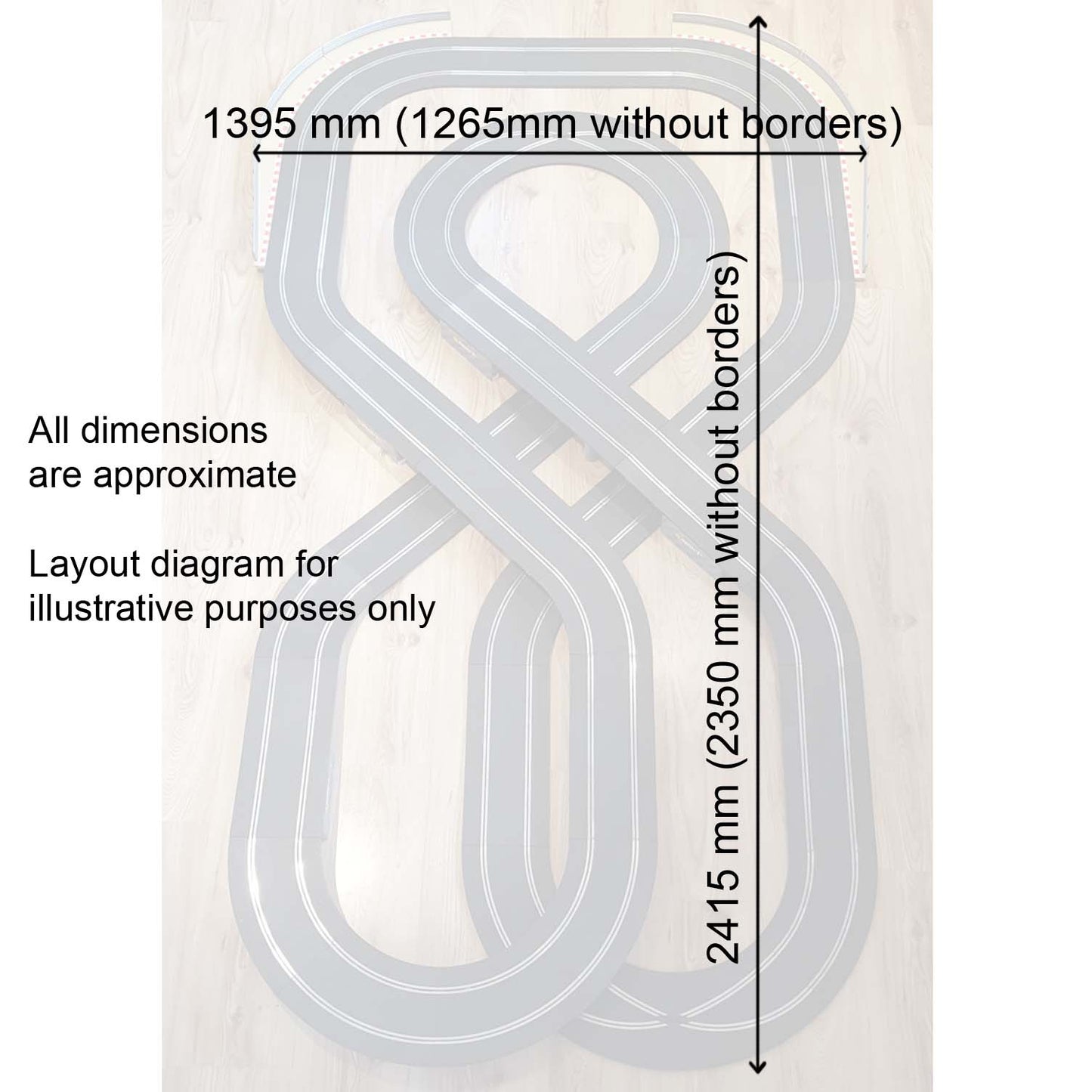 Scalextric Sport 1:32 Track Set - Triple Loop Layout