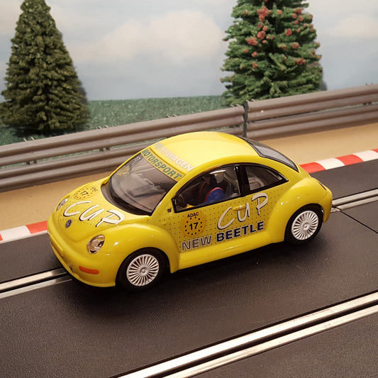 Scalextric 1:32 Car - Yellow VW Volkswagen Beetle #17 #MSL