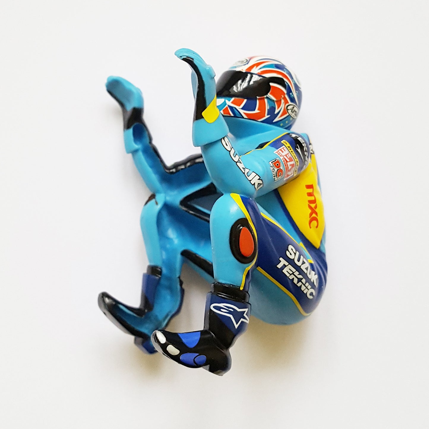 Scalextric Spare Motorbike MotoGP Figure - Blue Suzuki John Reynolds For C6014