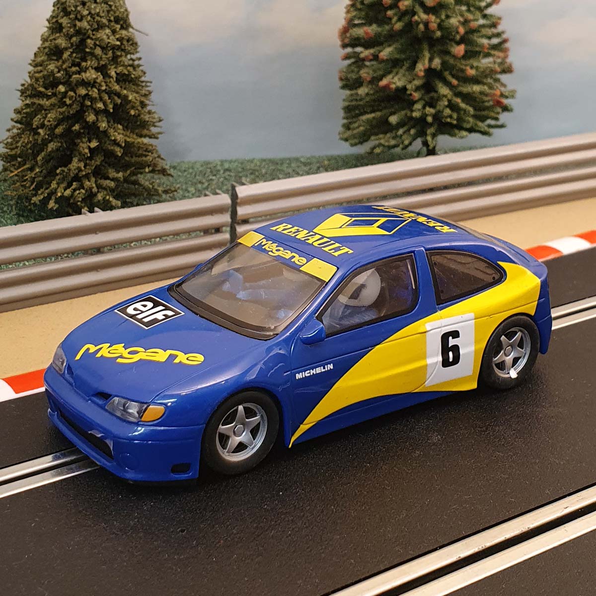 Scalextric 1:32 Car - C2476 Blue Renault Megane #6 #S