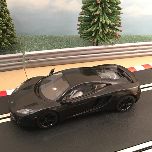 Scalextric 1:32 Car - Black McLaren MP4-12C *LIGHTS*