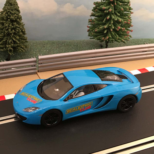 Scalextric 1:32 Car - Blue McLaren MP4-12C Scalextric Club