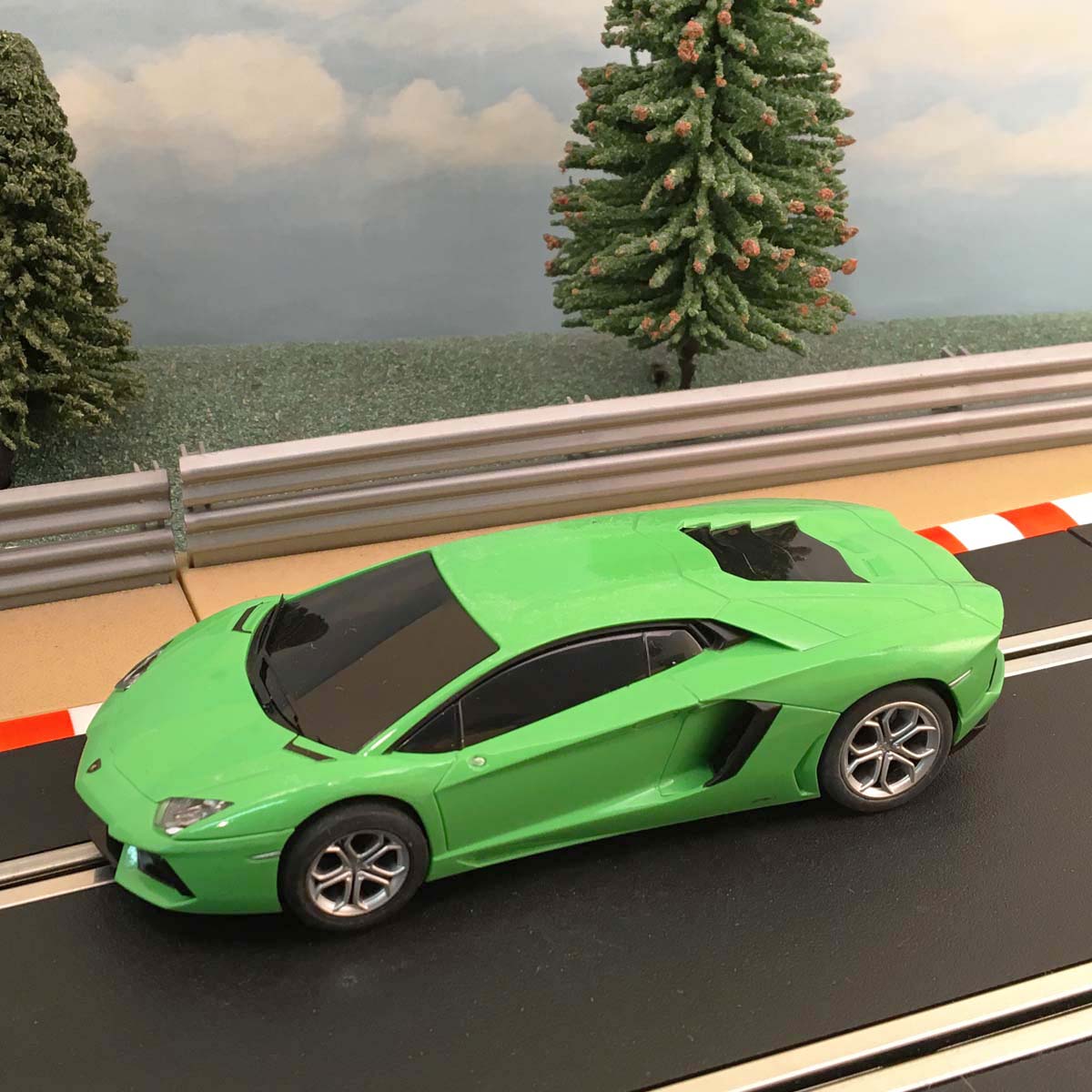 Scalextric 1:32 Car - Green Lamborghini Aventador #A