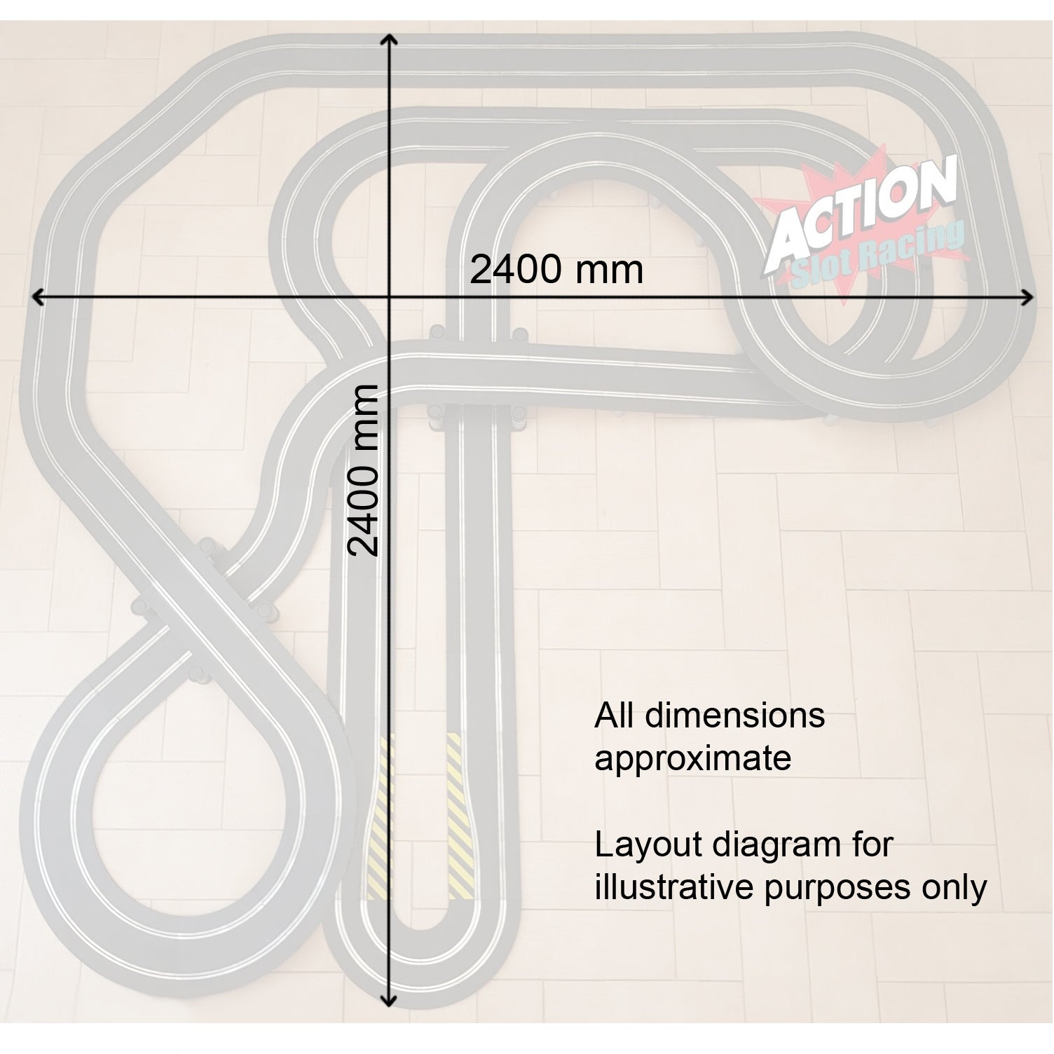 Scalextric track hot sale width